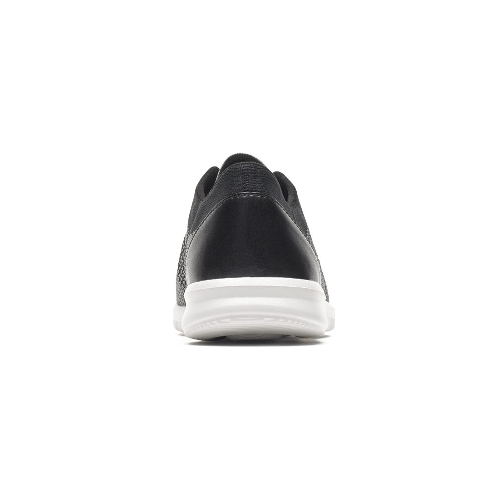 Rockport Joggesko Dame Svart - Ayva Washable Strikke Tie - YASP81546